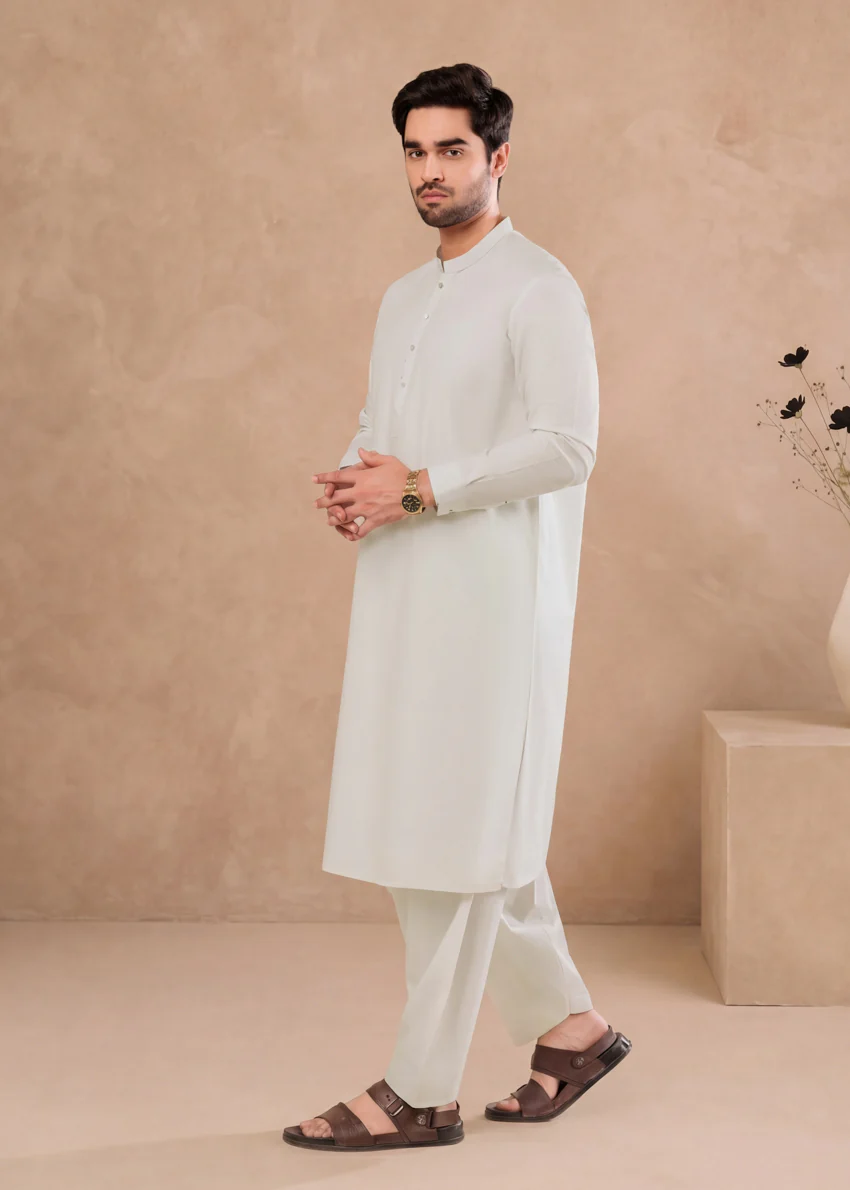 Pista-Cotton-Shalwar Suit - (MP2PBBW25ADJ13) - Image 4