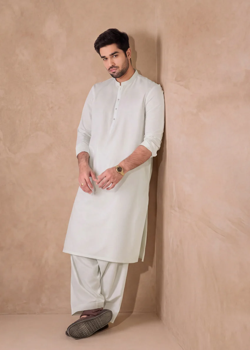 Pista-Cotton-Shalwar Suit - (MP2PBBW25ADJ13) - Image 5