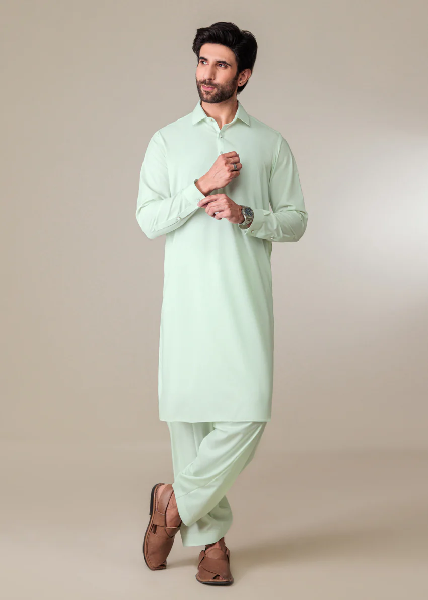 L-Pista-Blended-Shalwar Suit - (MP2PSBW25ADJ1) - Image 3