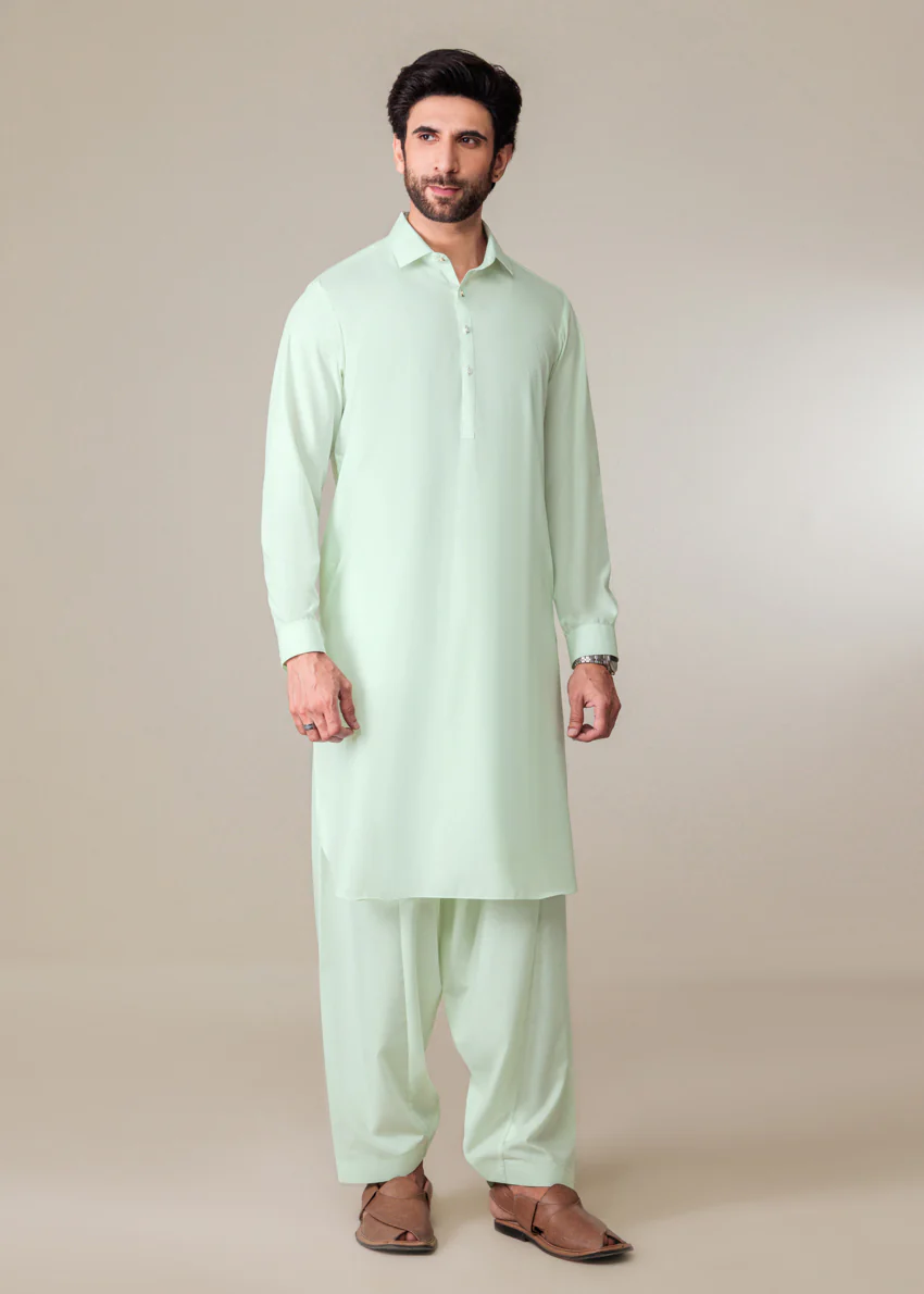 L-Pista-Blended-Shalwar Suit - (MP2PSBW25ADJ1) - Image 5