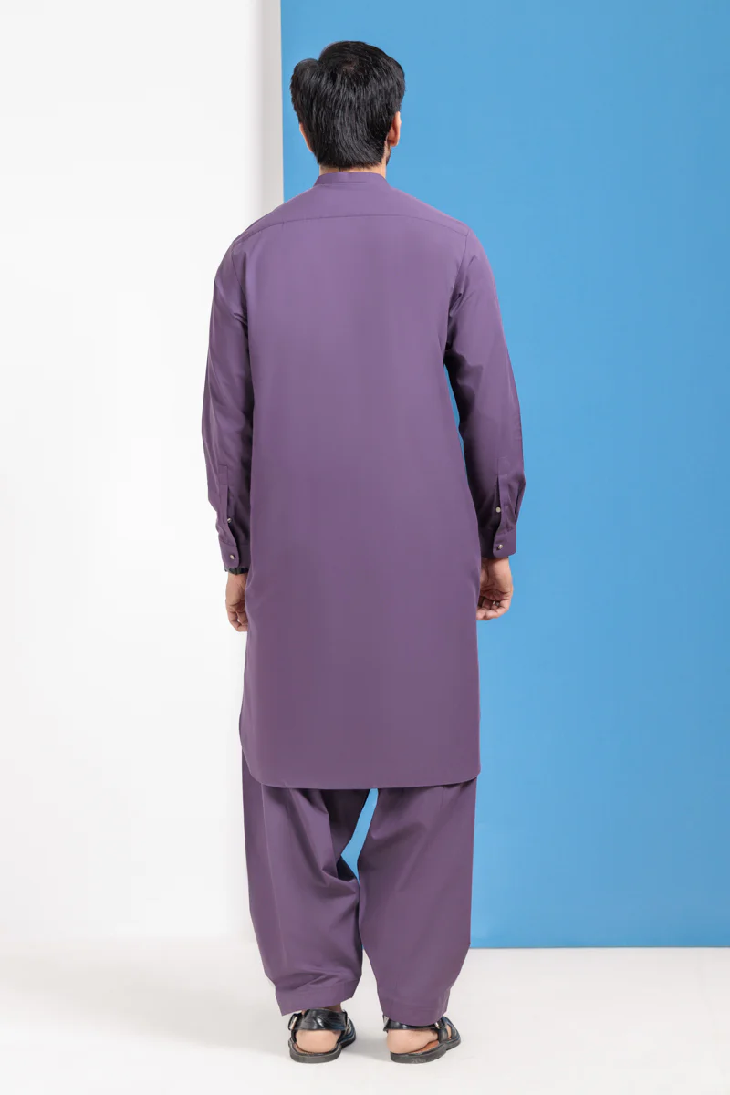 Purple-Blended-Shalwar Suit - (MPS25SSS2020) - Image 2