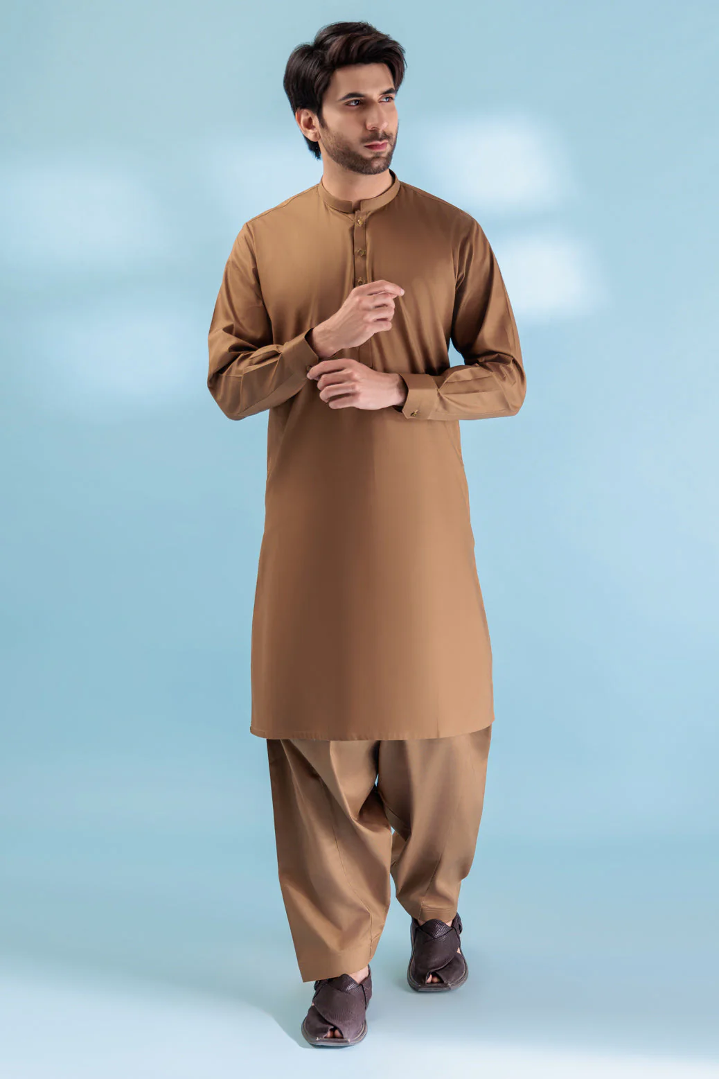 P-BUTTER-BLENDED-KURTA SHALWAR - (KSRW23-022)