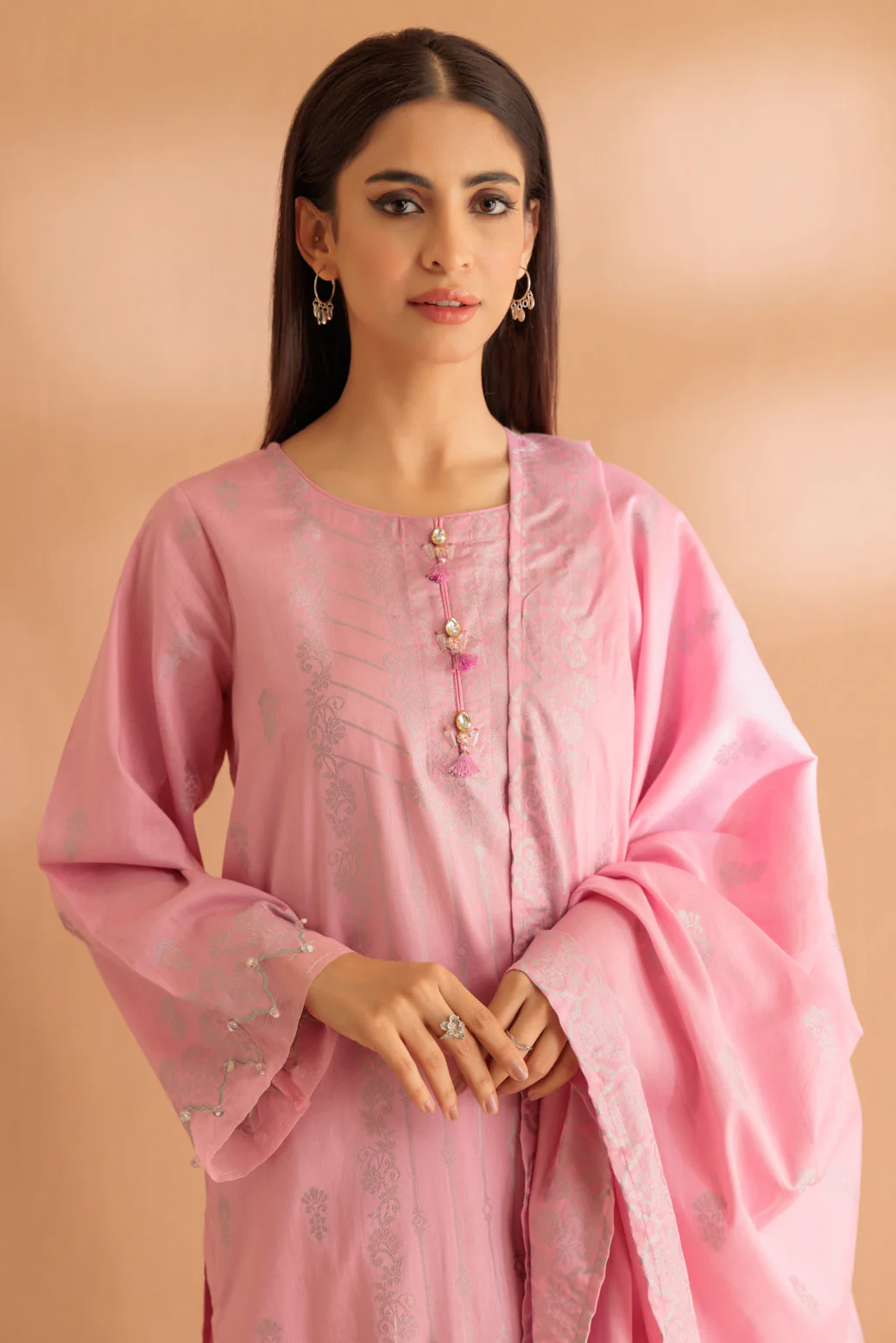 PINK-JACQUARD-3 PIECE (SJ1243P09)
