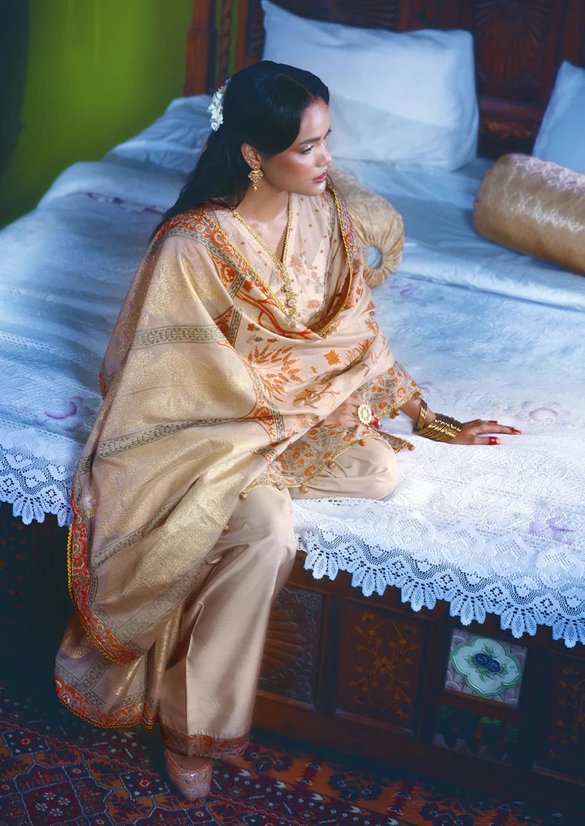 Cream-Jacquard-3 Piece (WP3PSBW25B11D38) - Image 6