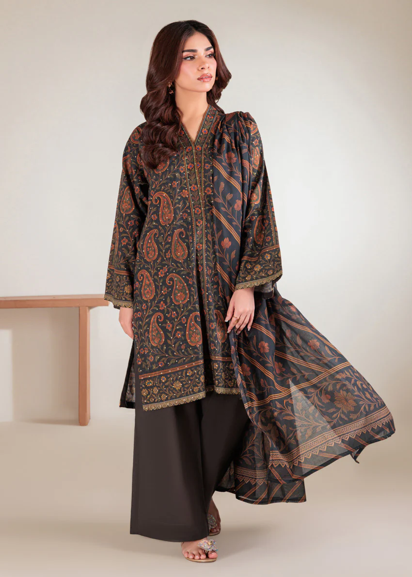 D-Grey-Self-Jacquard-3 Piece (WP3PSBW25B11D45) - Image 7