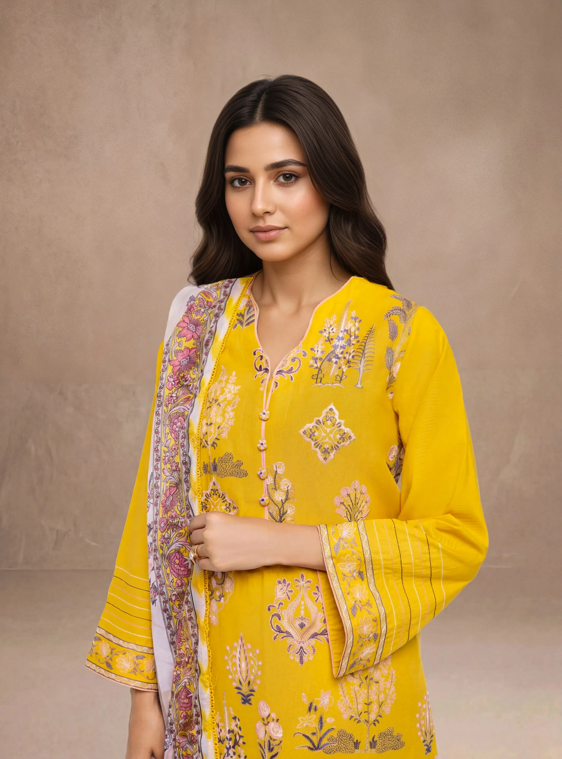 Mustard-Cambric-3 Piece (WPS25SE3110) - Image 2