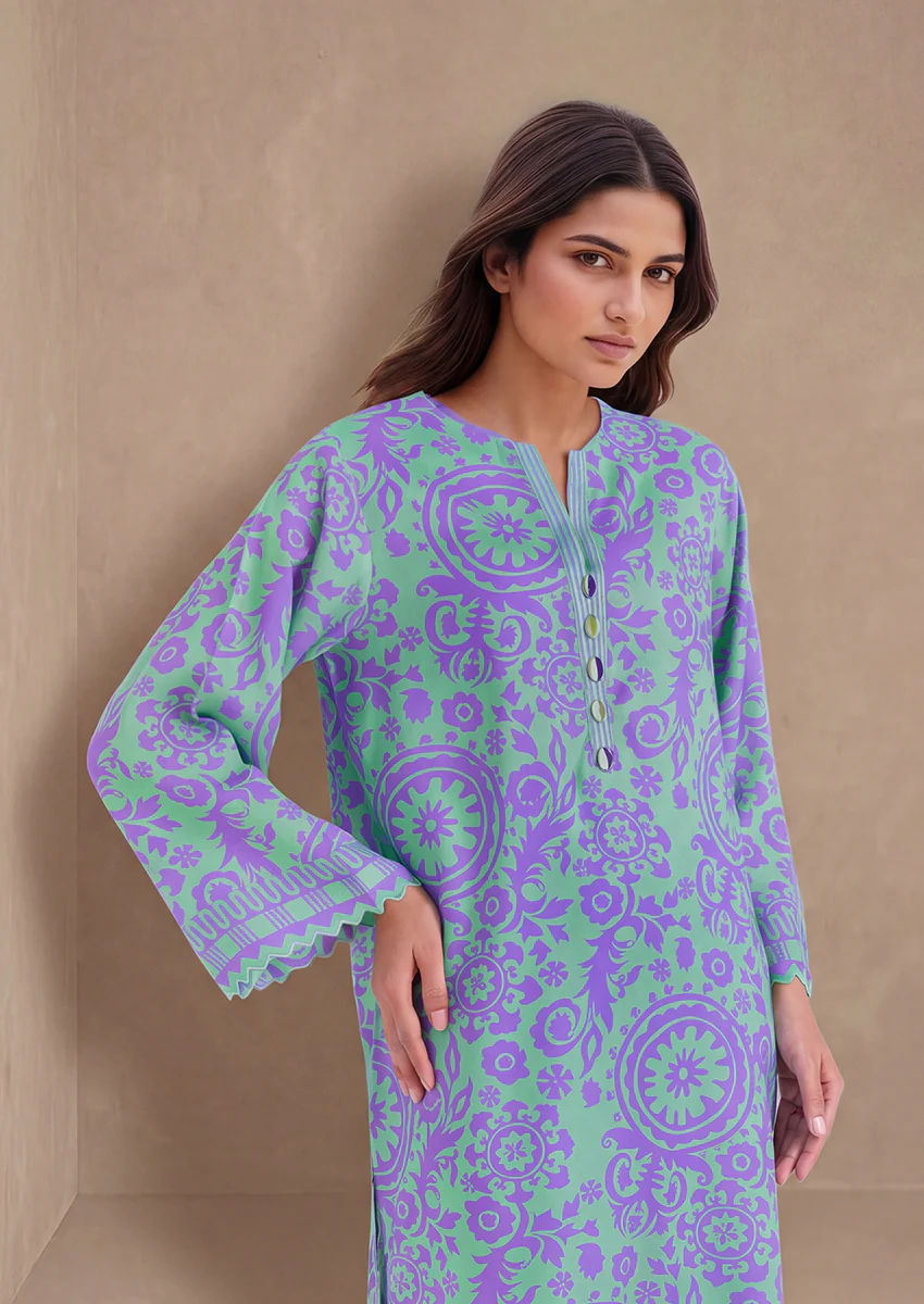 M-Green-Viscose-2 Piece (WPSTPBW25B9O10) - Image 2