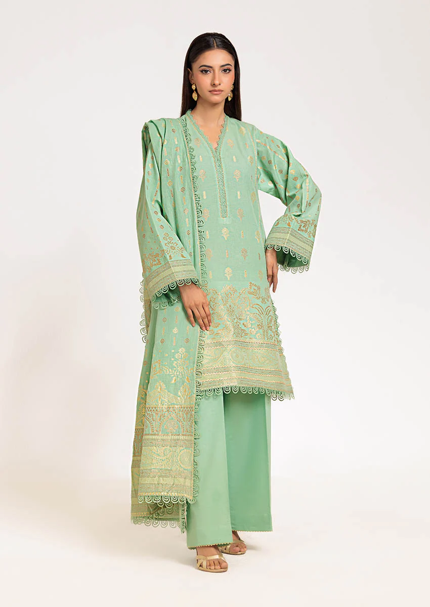 MT-Green-Jacquard-3 Pc (WUS25J3001)
